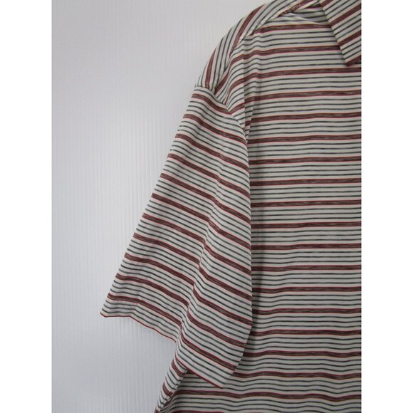FootJoy Polo Shirt XL FJ Golf Pullover Rugby Striped Logo Stretch - Picture 3 of 11